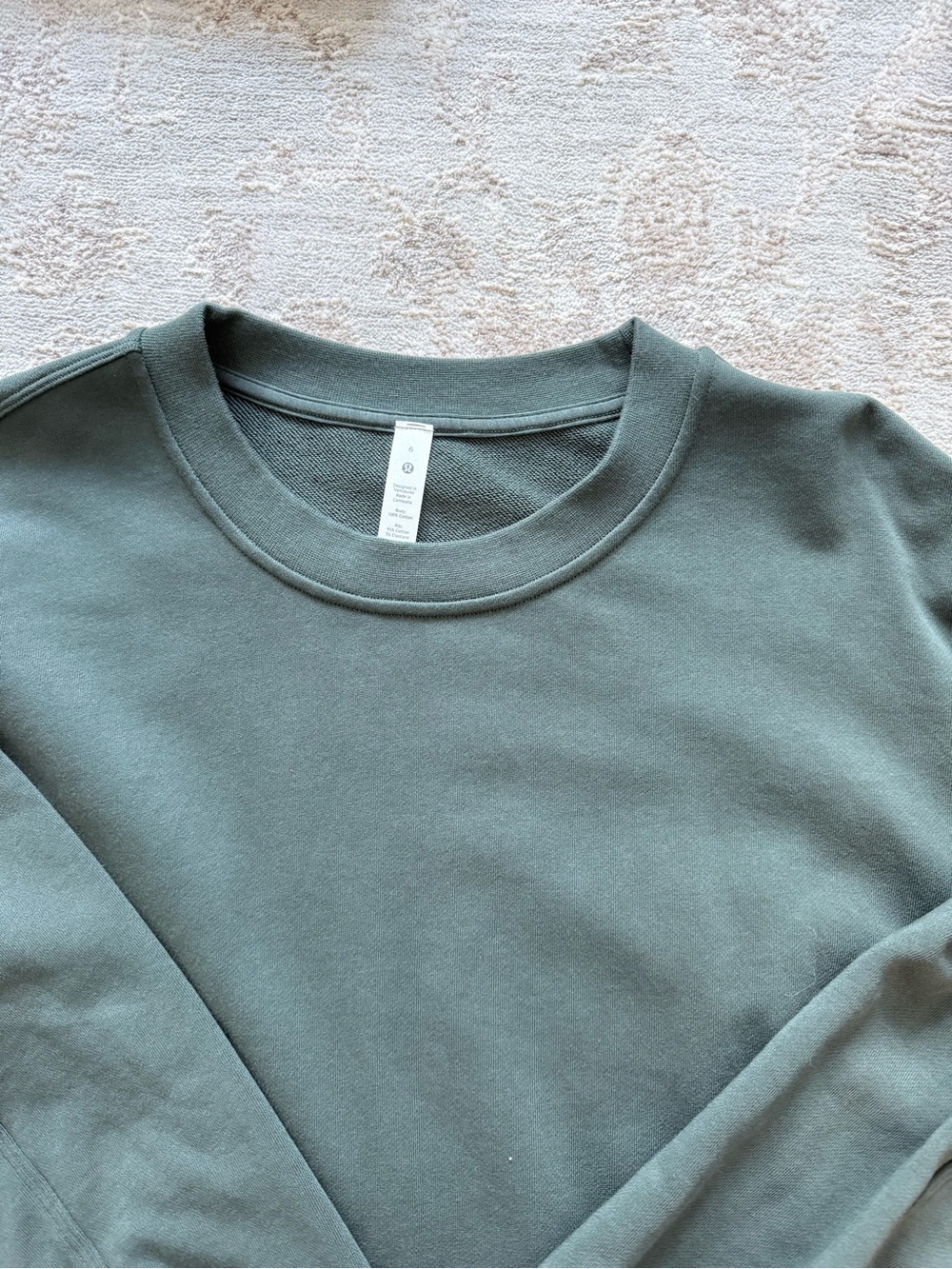 Lululemon perfectly oversized crew sweatshirt smoked spruce brand new with tags - Picture 6 of 8